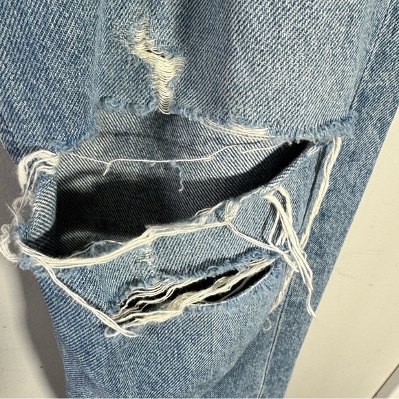 Agolde Jamie High Rise Button Fly Classic Distressed Jeans Dakota Size 25 - Picture 8 of 15